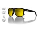 Monture noire - verres marron-jaune