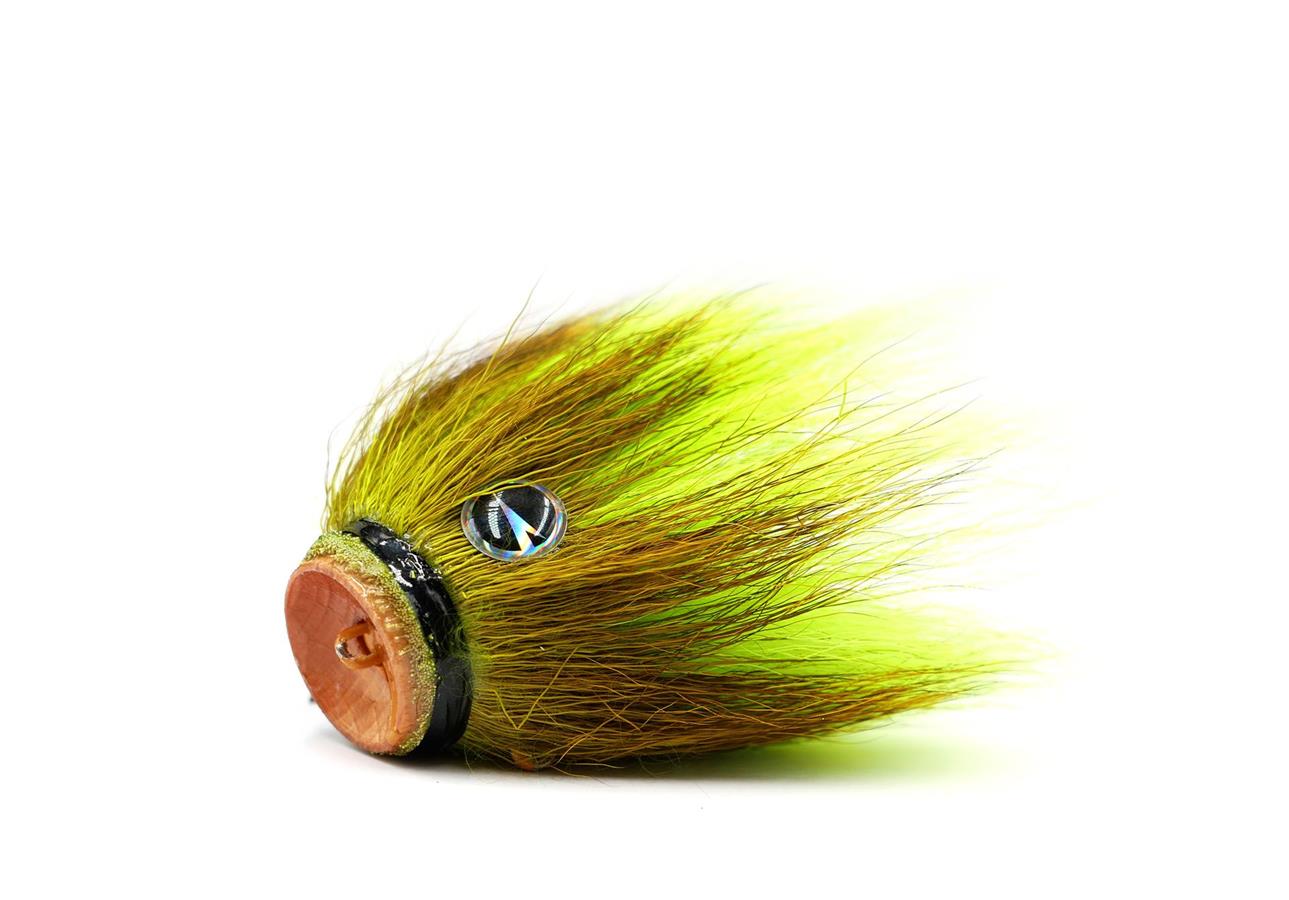 Tête Plombée Mustache Rig VMC - Poids 11g, Taille S, Couleur Chartreuse, Pour Pêche Aux Leurres