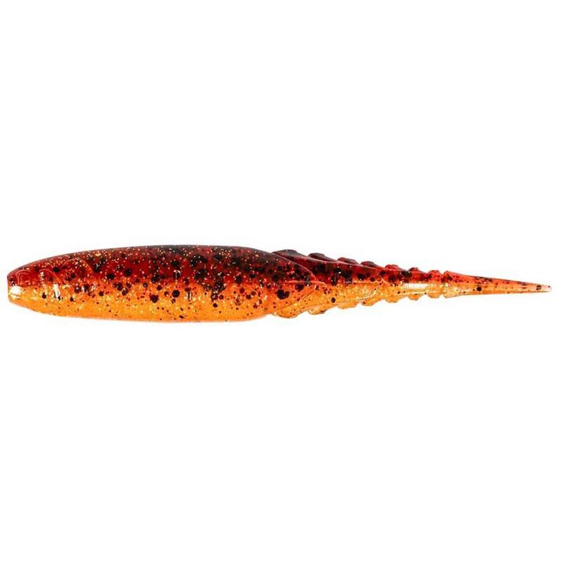 Esche Z-Man ChatterSpike 11,4 Cm Fire Craw, Confezione Da 5: Code Segmentate In ElaZtech Per ChatterBait, Azione Ondulata E Durata Estrema.