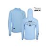T Shirt BKK Hooded Long Sleeve Performance Light Blue - Photo 3