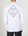 T-shirt Manches Longues Salty Crew Tippet Blanc - Photo 2