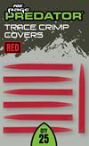 Sleeves Caoutchouc Fox Rage Predator Red Trace Crimps Covers - Photo 1
