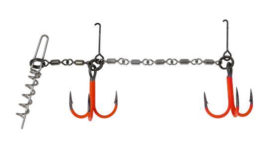 Montage Shallow Rapala Double Pike Chain UV Orange - Photo 1