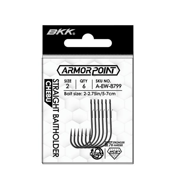 Hameçon Simple BKK Armorpoint Offset Worm EWG Chebu - Photo 1