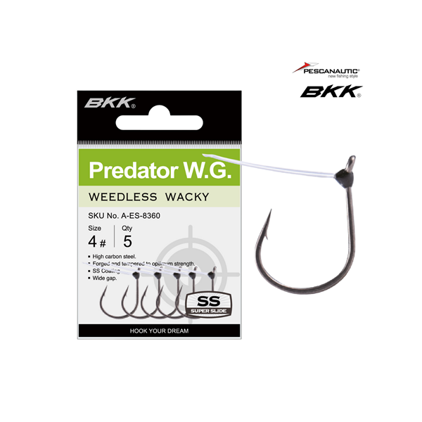 Hameçon Wacky BKK Predator WG Weedless