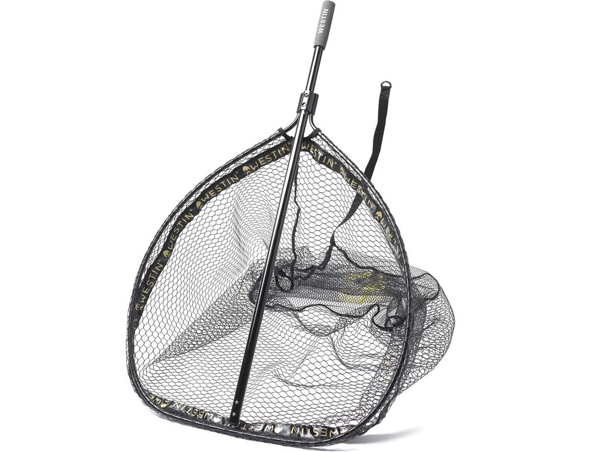Westin C&R Floating Landing Net S/M - Épuisette Pliable Flottante Pour Pêche Carnassiers