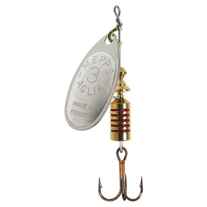 Cuillère Tournante Mepps Aglia Argent N°5 - 13g - Leurre De Pêche