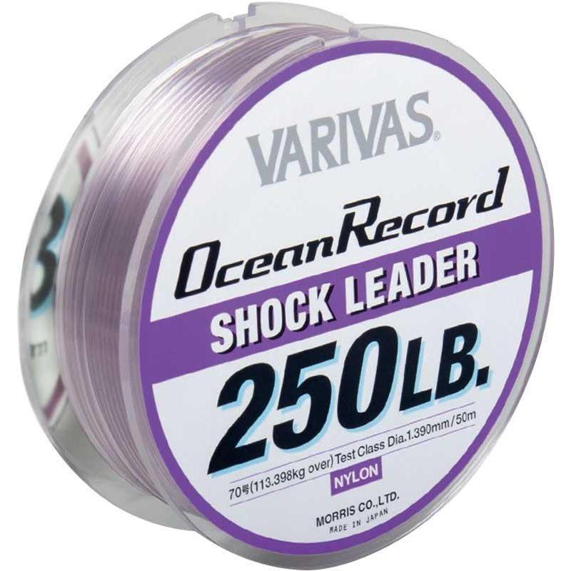 Varivas Ligne de leader de choc en nylon Ocean Record 50 m 50 lb (9730